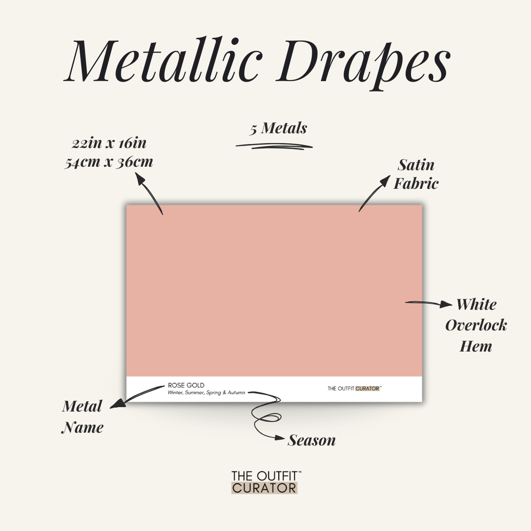 Color Analysis Professional Drapes - Metals