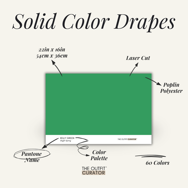 Color Analysis Professional Drapes - Solid Colors Set