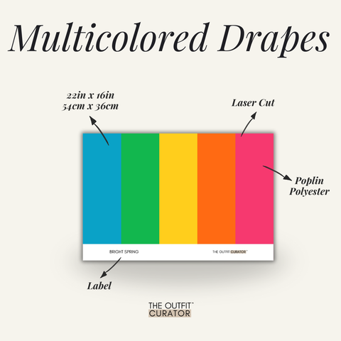 Color Analysis Professional Drapes - Multicolored Set