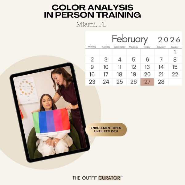 In Person Color Analysis Expert Training in Miami, FL