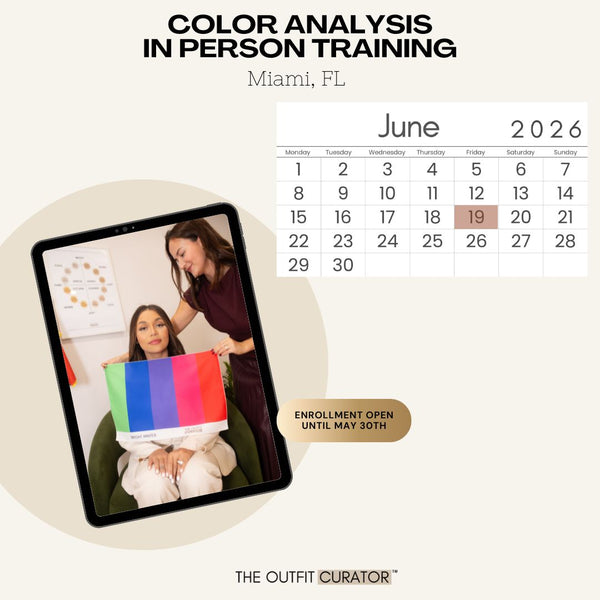 In Person Color Analysis Expert Training in Miami, FL