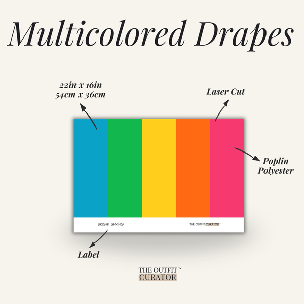 Color Analysis Professional Drapes - Multicolored Set