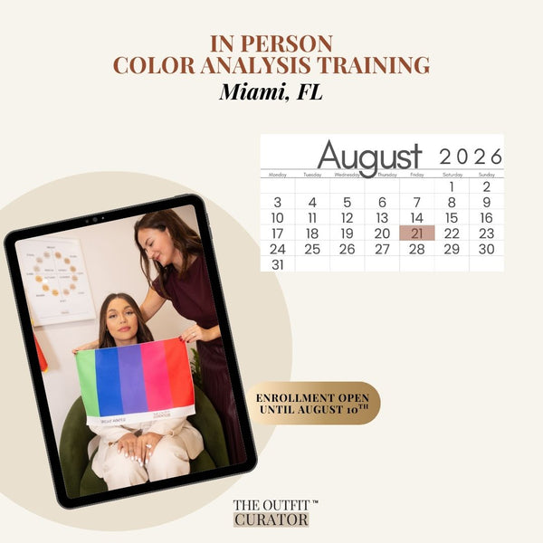 In Person Color Analysis Expert Training in Miami, FL