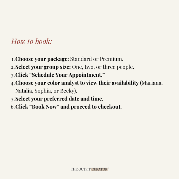 In Person Color Analysis in Miami, FL