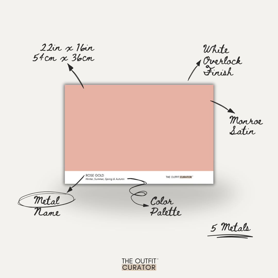 Color Analysis Professional Drapes - Metals – The Outfit Curator